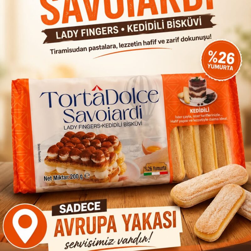 TortâDolce Savoiardi Kedi Dili Bisküvi 200 G