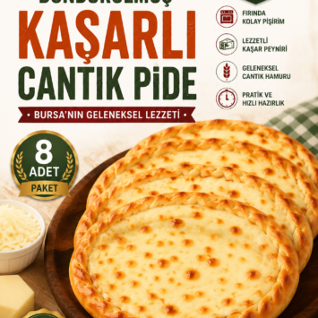 Dondurulmuş Kaşarlı Cantık Pide 8'li