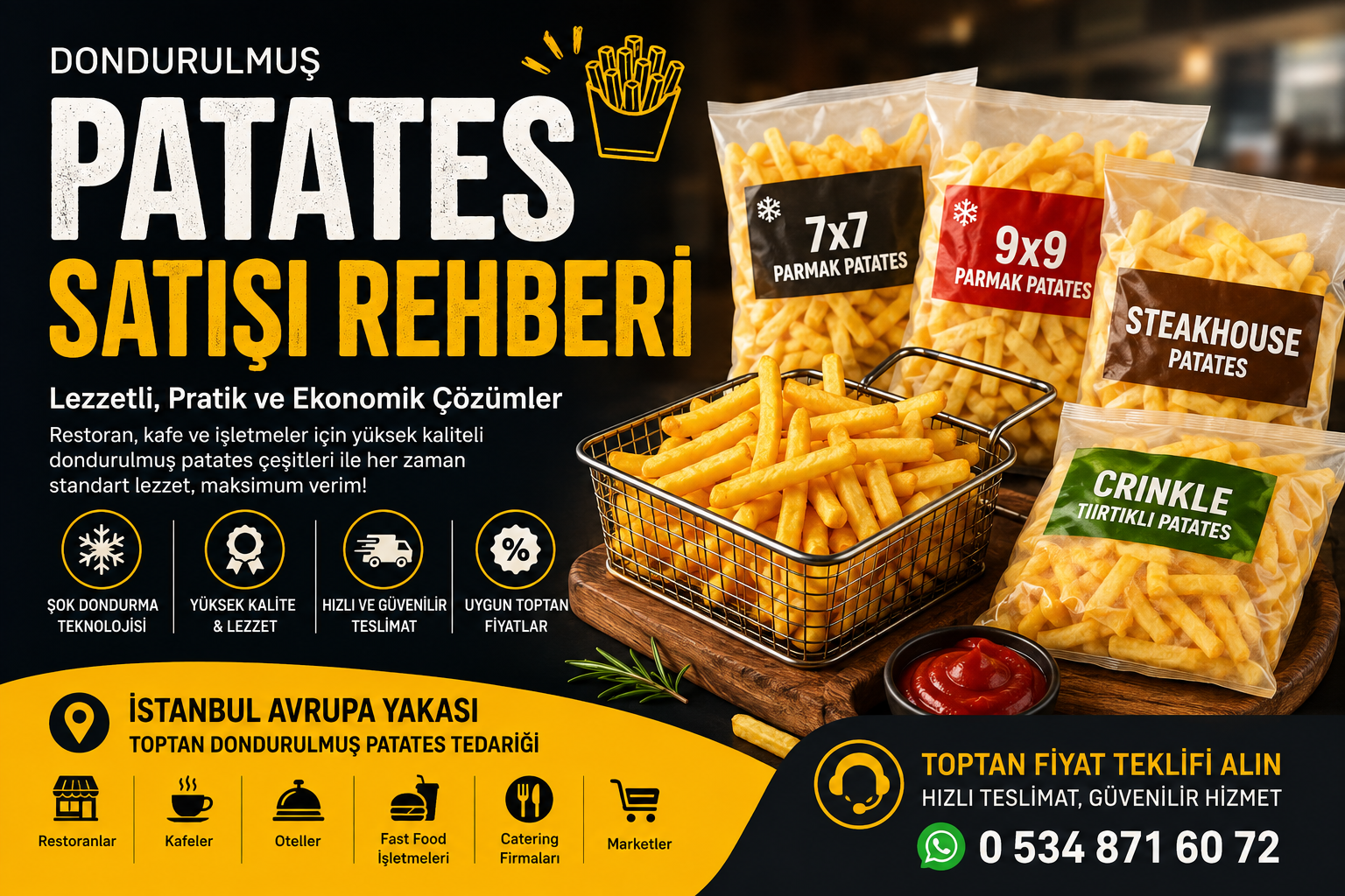 Dondurulmuş patates 2026