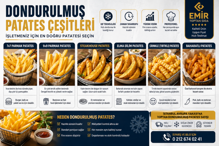 Dondurulmuş patates çeşitleri