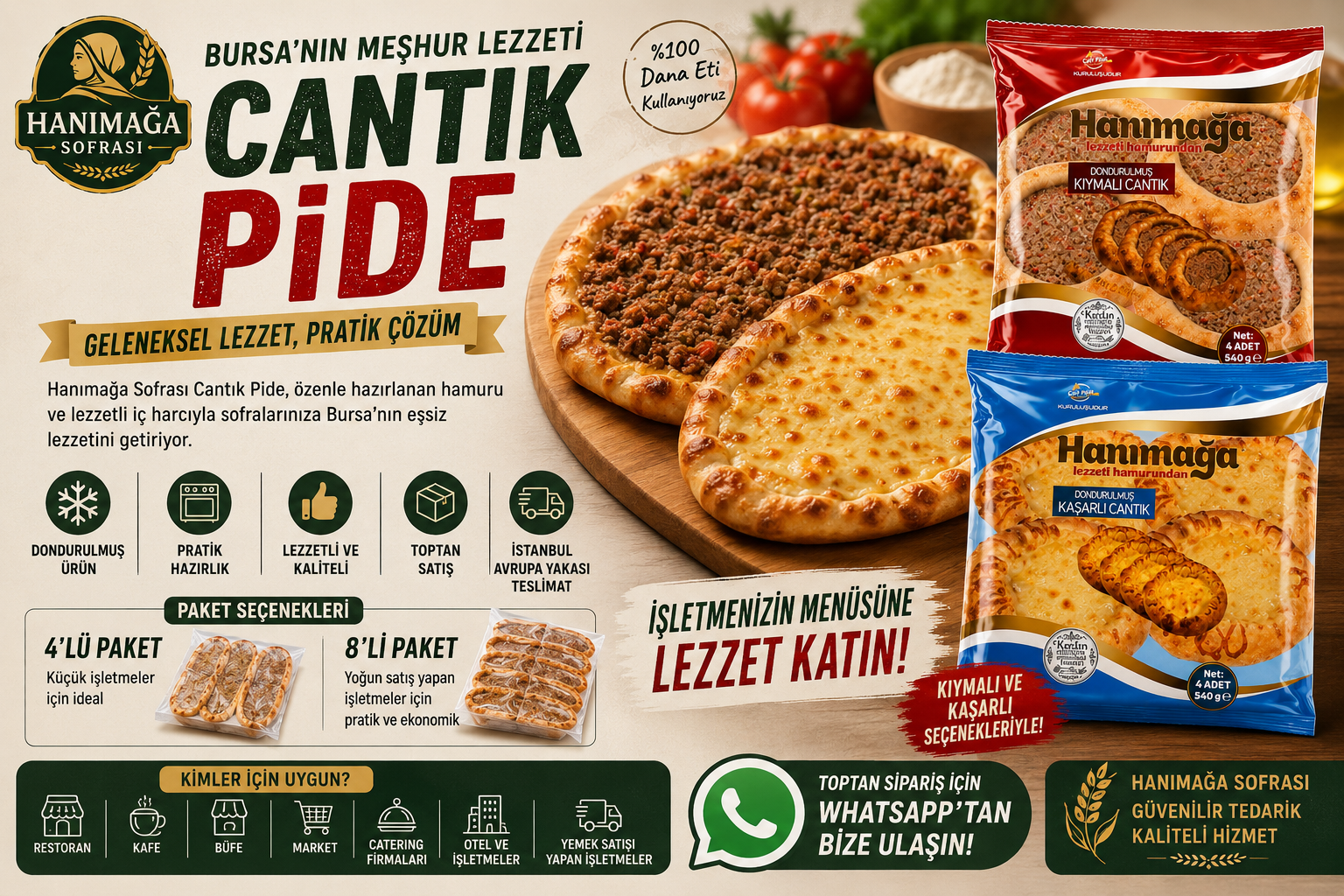 Hanımağa sofrası cantık pide